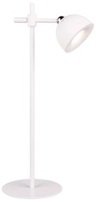 Димируема бяла LED настолна лампа с щипка (височина 41 см) Maxima - Trio