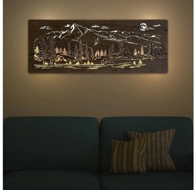 Li-Go 23524/DUB2 - Димируема стенна LED декорация LED/24W/230V 130x50 см дъб