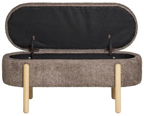 Кафява пейка от прежда с примки от букле Branca – House Nordic