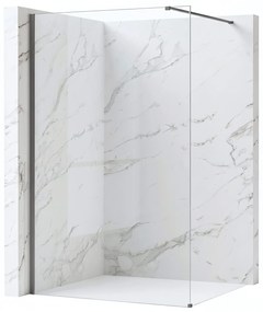 Параван за душ Rea Flexi Transparent / Titan 90