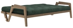 Зелен велурен разтегателен диван 204 cm Grab - Karup Design