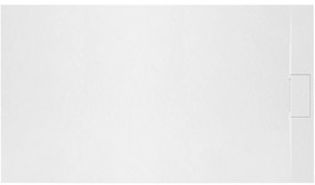 Корито за душ кабина Rea Bazalt White 80x120