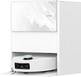 Прахосмукачка робот Dreame Aqua 10 Ultra Track Complete RLR81CE-1-WH, 25000 Pa, 200 мин, 3.5/4 л, VersaLift DToF+OmniSight, AI камери, Гласово управление, Автоматизация, Бял