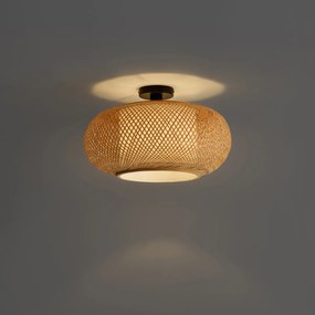 Japandi таванна лампа бамбук с бял интериор - Liva