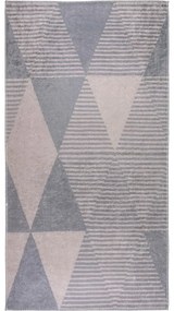 Сив и бежов миещ се килим, 80x150 cm - Vitaus