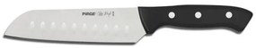 Pirge - Нож сантоку от неръждаема стомана (с червена / черена дръжка) 18см (36168)PROFI