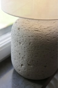 Сива настолна лампа с текстилен абажур (височина 44 cm) Montagna – Markslöjd