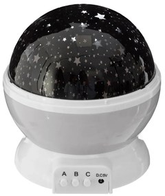 Детски нощен прожектор с батерии atmosphera Cosmos - Сив