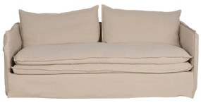 Кремав ленен диван 210 cm – Ixia
