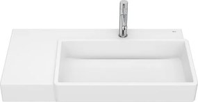 Умивалник за стенен монтаж, асиметричен, десен, Tura, 800 x 430 x 150 mm