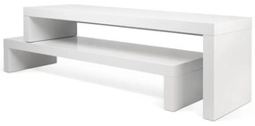 Бяла променлива маса за телевизор орех Cliff - TemaHome