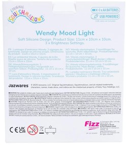 Зелена детска нощна лампа Fizz Wendy – SQUISHMALLOWS