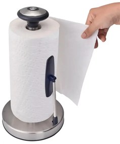 Поставка за кухненска хартия Kinghoff KH 1955, 36.5 см, Неръждаема стомана, Сребрист