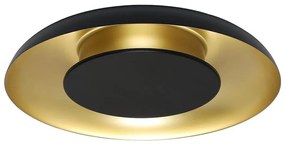 LED таванно осветително тяло PIATTINO LED/30W/230V 3000/4000/6000K Ø 40 см черно/златисто