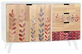 Бюфет DKD Home Decor   Естествен каучук Бял Кестен 120 x 30 x 75 cm