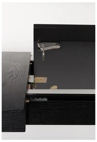 Черна сгъваема маса за хранене , 120 x 80 cm Glimps - Zuiver