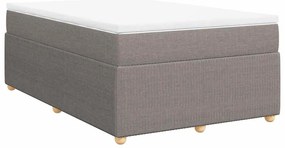 3285564 vidaXL Боксспринг легло с матрак, таупе, 120x200 см, плат