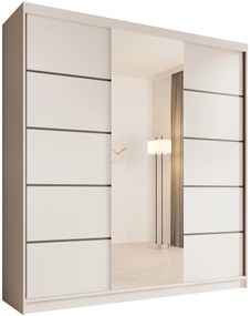 Гардероб Barry 200 плъзгащ-Бяло