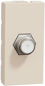 SE Розетка TV тип F конектор 1 мод. цвят Крем Unica  - NU346844