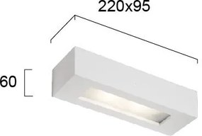 Аплика Viokef Mack Ceramic-дължина 22 См.