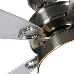 Стъклен таванен вентилатор с дистанционно управление с LED - Malaki