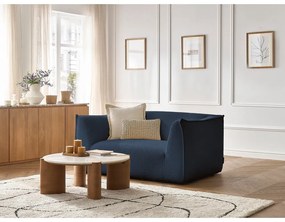 Тъмносин диван от прежда с примки от букле 170 cm Giorgia – Bobochic Paris