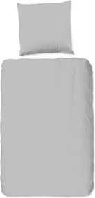 Светлосиво памучно спално бельо за единично легло Versal, 140 x 220 cm Uni - Good Morning