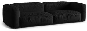 Черен модулен диван 320 cm Martina – Micadoni Home