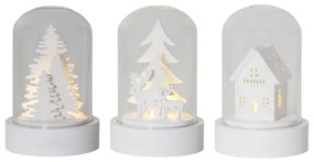 Комплект от 3 LED светлинни декорации, височина 8,5 см Kupol - Star Trading