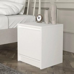 Нощно шкафче от меламин Conve в бял цвят 40x35x45см.