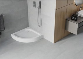 Mexen Rio полукръгъл душ корито 80 x 80 см, бял - 47108080