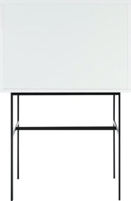 Сиво-бежова витрина с плъзгащи се врати 70x109x40 cm Lekko – noo.ma