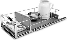 Плъзгащ се органайзер за шкаф Simplehuman KT1118, До 9 кг, 22.8x50.8x15.2 см, Инокс