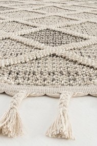 Килим Bukle 1411 - Cream, цвят Кремав, 120 cm см