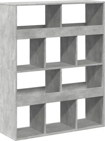 3309522 vidaXL Разделител за стая бетонно сив 100x33x125,5 см инженерно дърво