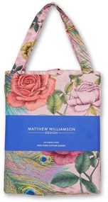 Розово двойно спално бельо от памучен сатен 200x200 cm Xanadu Peacock – Matthew Williamson