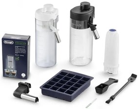 Кафеавтомат DeLonghi Eletta Explore ECAM450.65.G, 1450W, 19 bar, 1.8l, Wi-Fi, Сензорен TFT дисплей, LatteCrema hot/cool, Twin Shot, To-Go, +Мляно кафе, Черен/сив