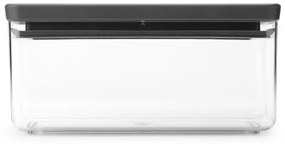 Кутия за съхранение Brabantia Tasty+ Stackable 1008873, 1.5 л, Силиконово уплътнение, Без BPA, Тъмносив