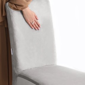 Светлосиви ластични покривала за стол в комплект от 4 бр. 48 cm Sento – Restilo