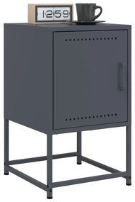 Sonata H Нощни шкафчета 2 бр антрацит 36x39x60,5 см стомана