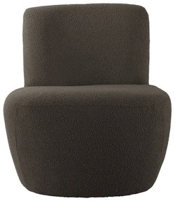 Кресло от плат букле в сиво и кафяво Ada – Leitmotiv