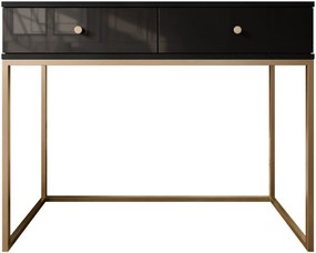 Тоалетка Esipix-Черно-черно гланцирано чекмедже