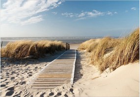 Самозалепващ се фототапет - Lonely Beach - 196x140