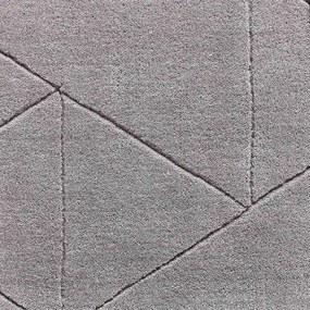 Сив вълнен килим , 150 x 230 cm Kasbah - Think Rugs