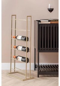 Метален стелаж за вино в златист цвят брой бутилки 5 38x84,5x20 cm Single Floor – PT LIVING