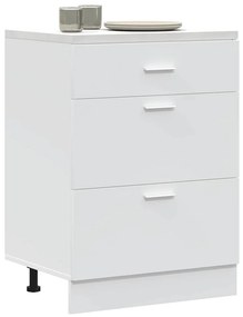 854250 vidaXL Кухненски шкаф "Lyon" бял, инженерно дърво