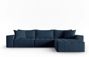 Син ъглов диван (десен ъгъл) Mike - Micadoni Home