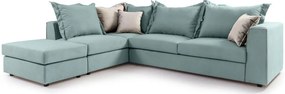 Ъглов диван Broadway-Тюркоаз-Ляв