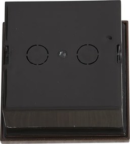 Модерна стенна лампа ръждивокафява квадратна с LED IP54 - Gem