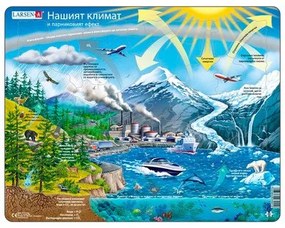 Larsen - Пъзел: Образователен – "Климат" – 69 части, голям